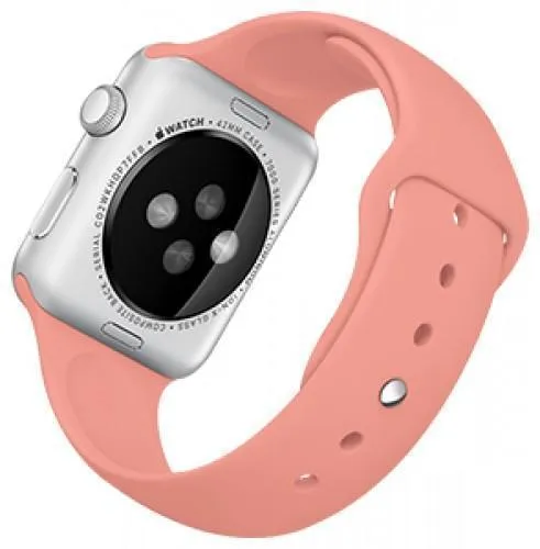 фото Ремешок силиконовый Rock Sport Band для Apple Watch Series 1/2 42мм (Pink)