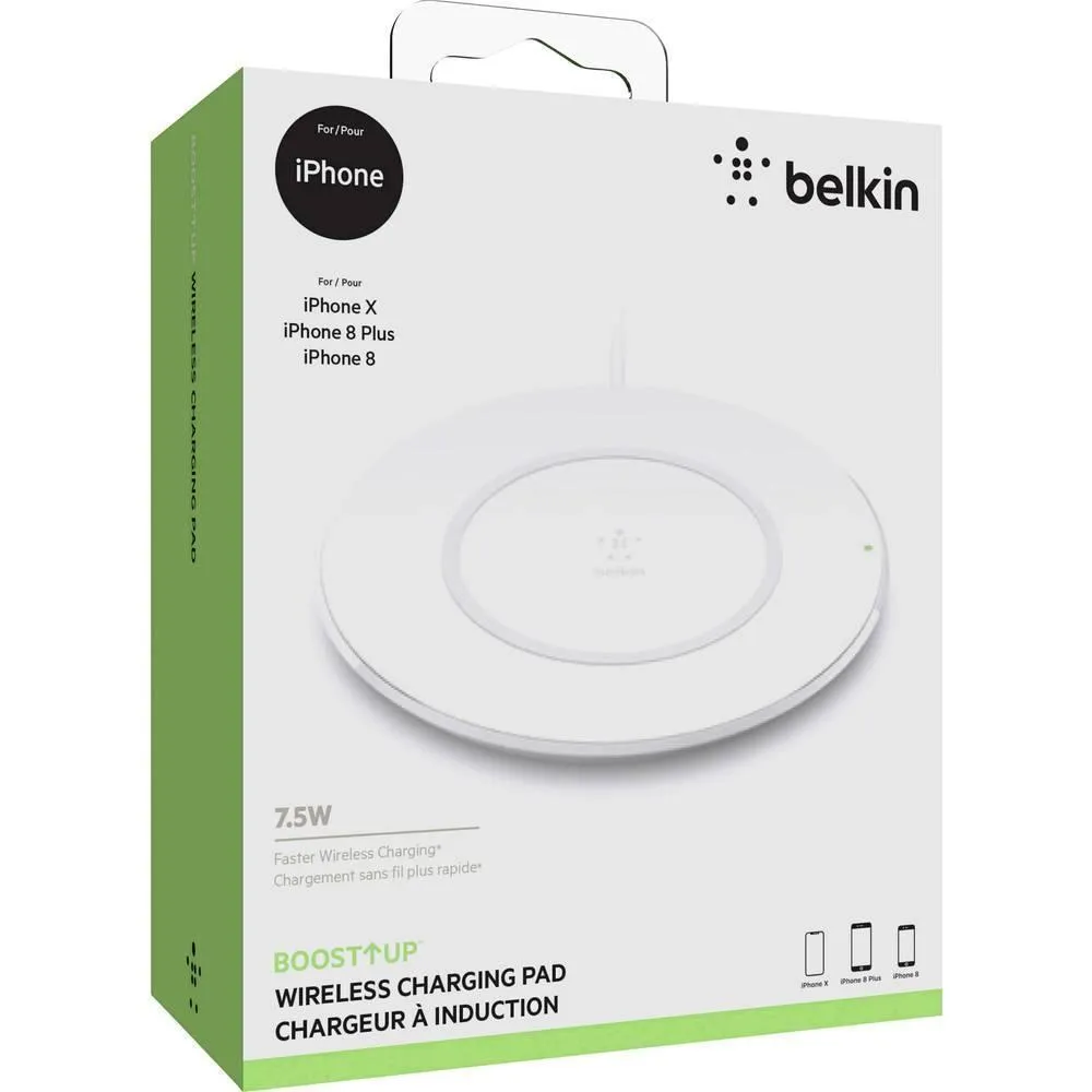 фото Беспроводное зарядное устройство Belkin Boost UP Wireless Charger 7.5W (White) (F7U027VFWHT)