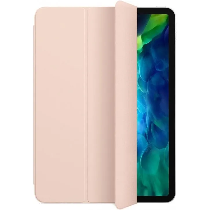 фото Чехол-книжка Smart Case для Apple iPad Pro 11 (2018) / Pro 2 (11) 2020 / Pro 3 (11) 2021 (искусственная кожа с подставкой) (розовый песок)