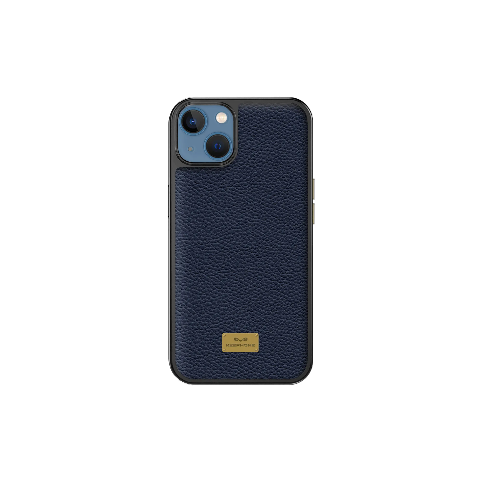 фото Чехол-накладка Keephone FengShang Series для iPhone 14 Plus искусственная кожа (синий)