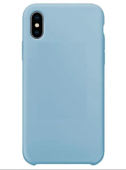 фото Чехол-накладка Silicone Case Series для Apple iPhone X/Xs (синий)