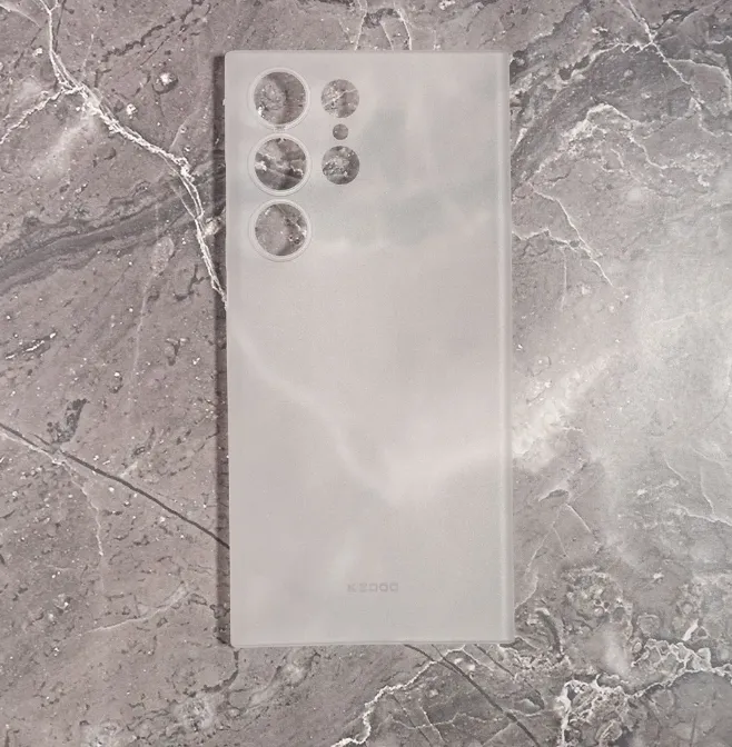фото Чехол-накладка Kzdoo Air Skin Ultra slim для Samsung Galaxy S23+ пластиковый (прозрачно-белый)