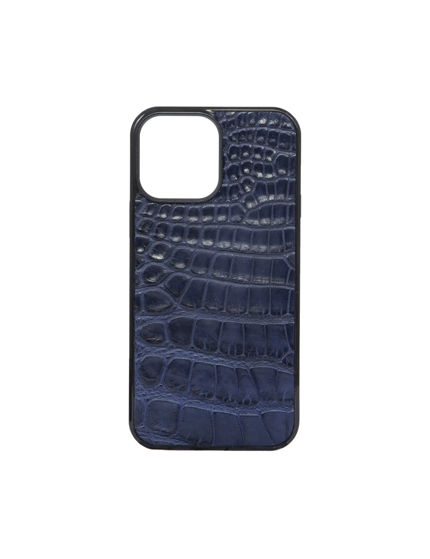 фото Чехол-накладка Keephone Croco Series для iPhone 14 Pro искусственная кожа (синий)