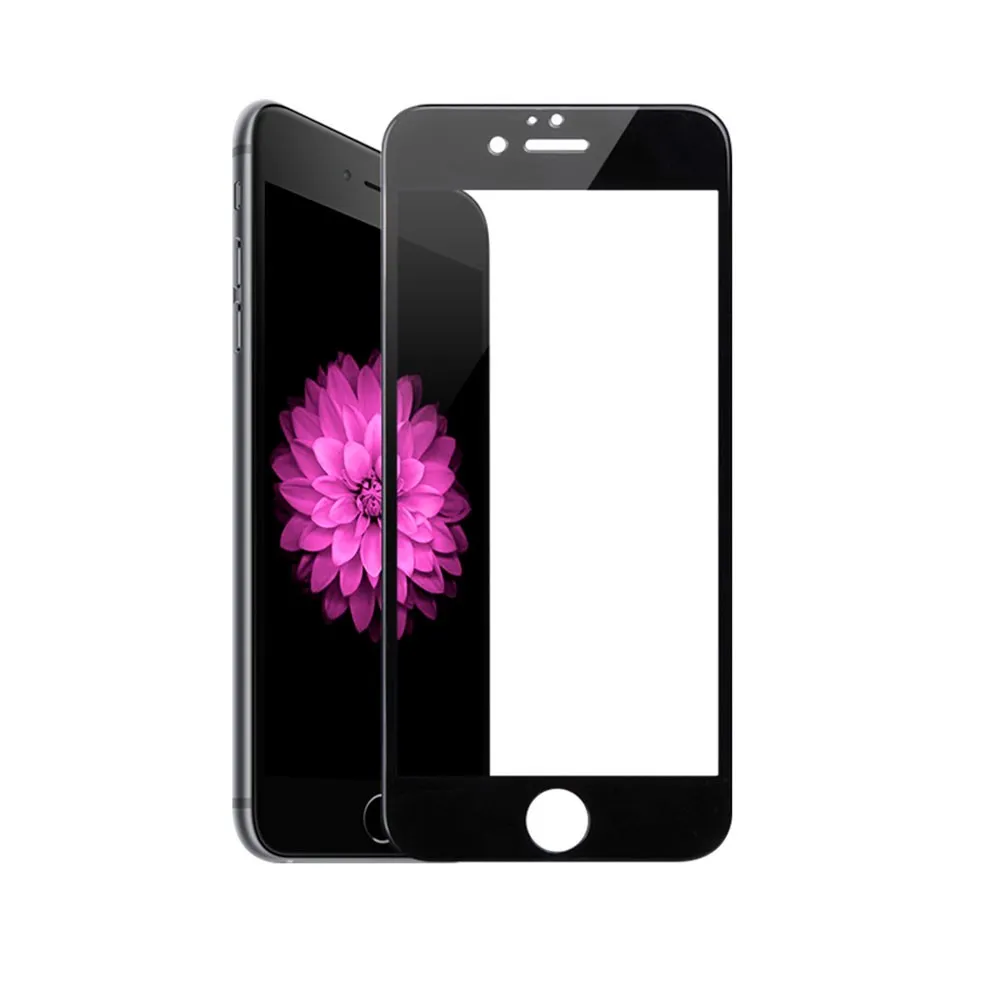 фото Защитное стекло Hoco Shatterproof edges A1 для Apple iPhone 7 Plus/8 Plus силиконовые края черный
