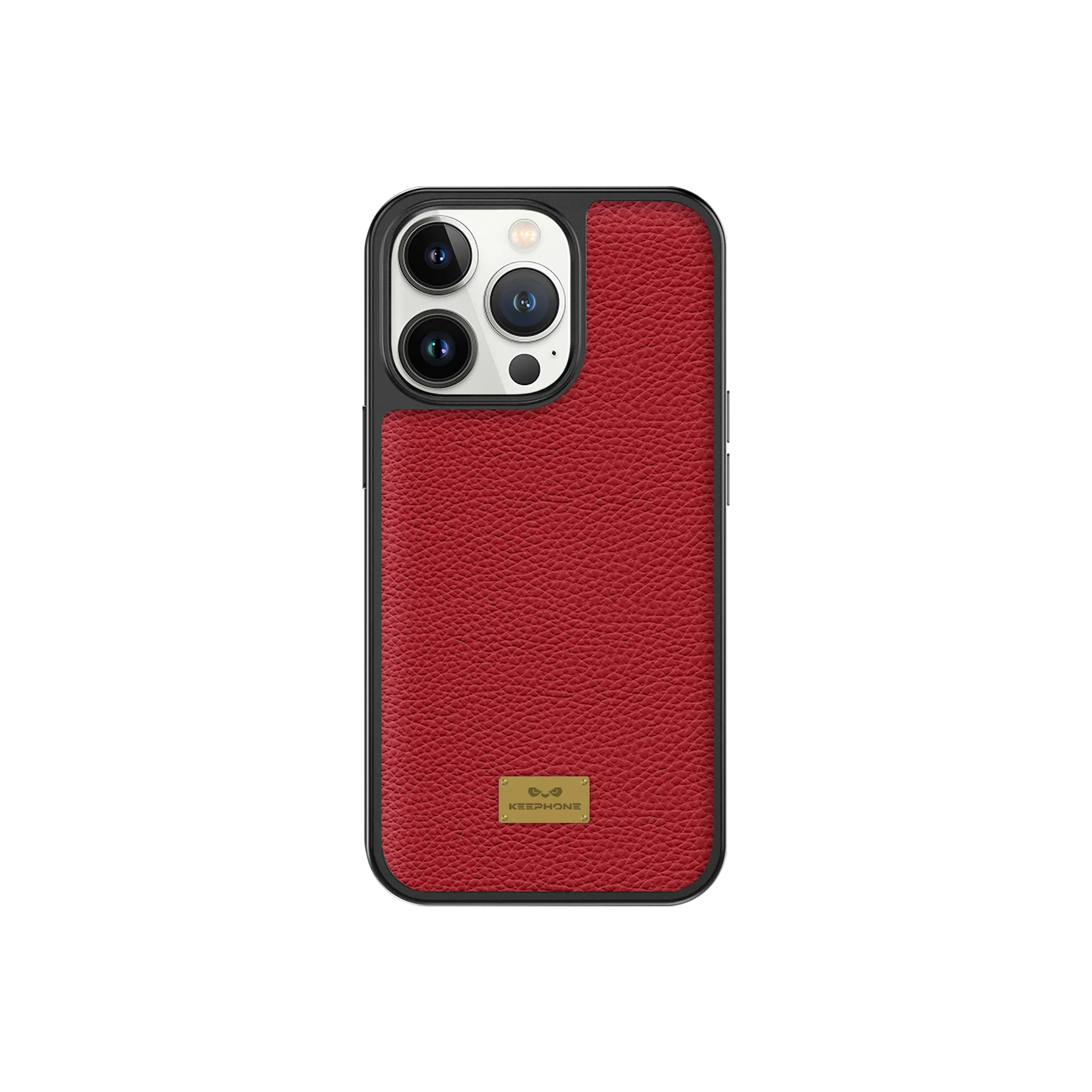 фото Чехол-накладка Keephone FengShang Series для iPhone 14 Pro Max искусственная кожа (красный)