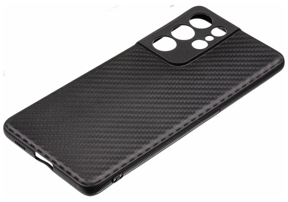 фото Чехол-накладка PiBlue Flagship Case для Samsung Galaxy S22+ (карбоновый в полоску черно-серый)