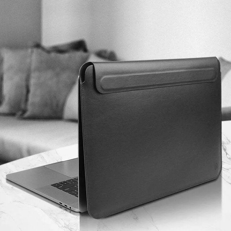 фото Чехол для ноутбука WIWU Skin New Pro II PU Leather Sleeve для Apple MacBook Pro 14 (2021) (черный)