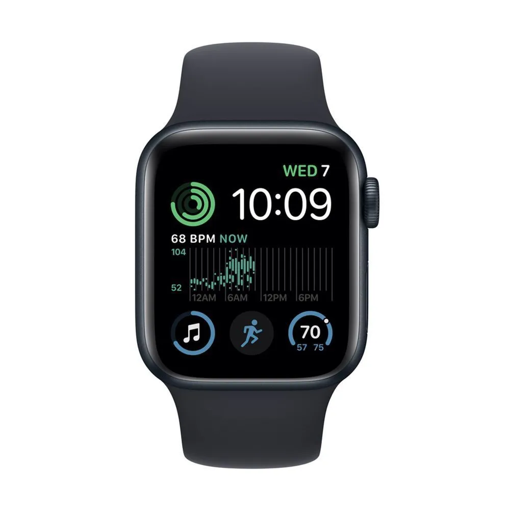 Apple Watch SE Gen 2 40mm (GPS) Midnight Aluminum Case with Midnight Sport Band (S/M) (MNT73/MR9X3)