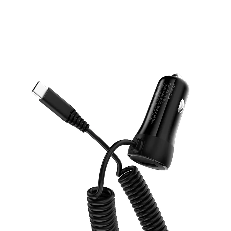 фото Автомобильное зарядное устройство Hoco Z21A Ascender USB/кабель Micro-USB 17W (черный)