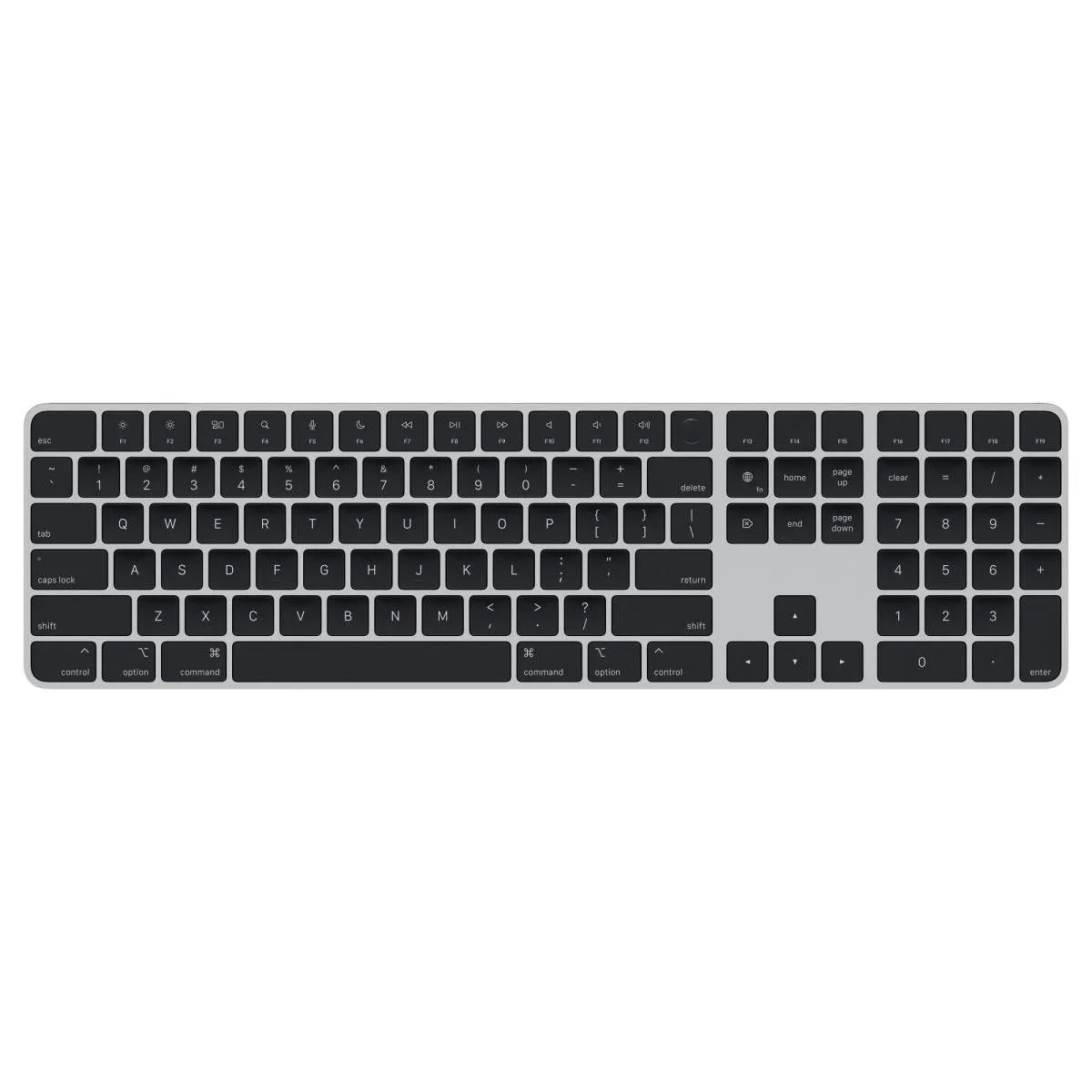 фото Беспроводная клавиатура Apple Magic Keyboard with Touch ID and Numeric Keypad русская (черный) (MMMR3)
