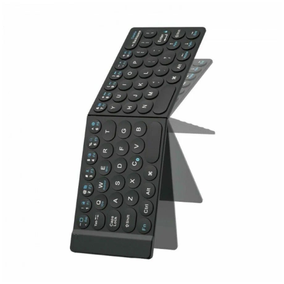 фото Беспроводная клавиатура WiWU Fold Mini Keyboard русская раскладка (складная с подставкой) (FMK-01) (черный)