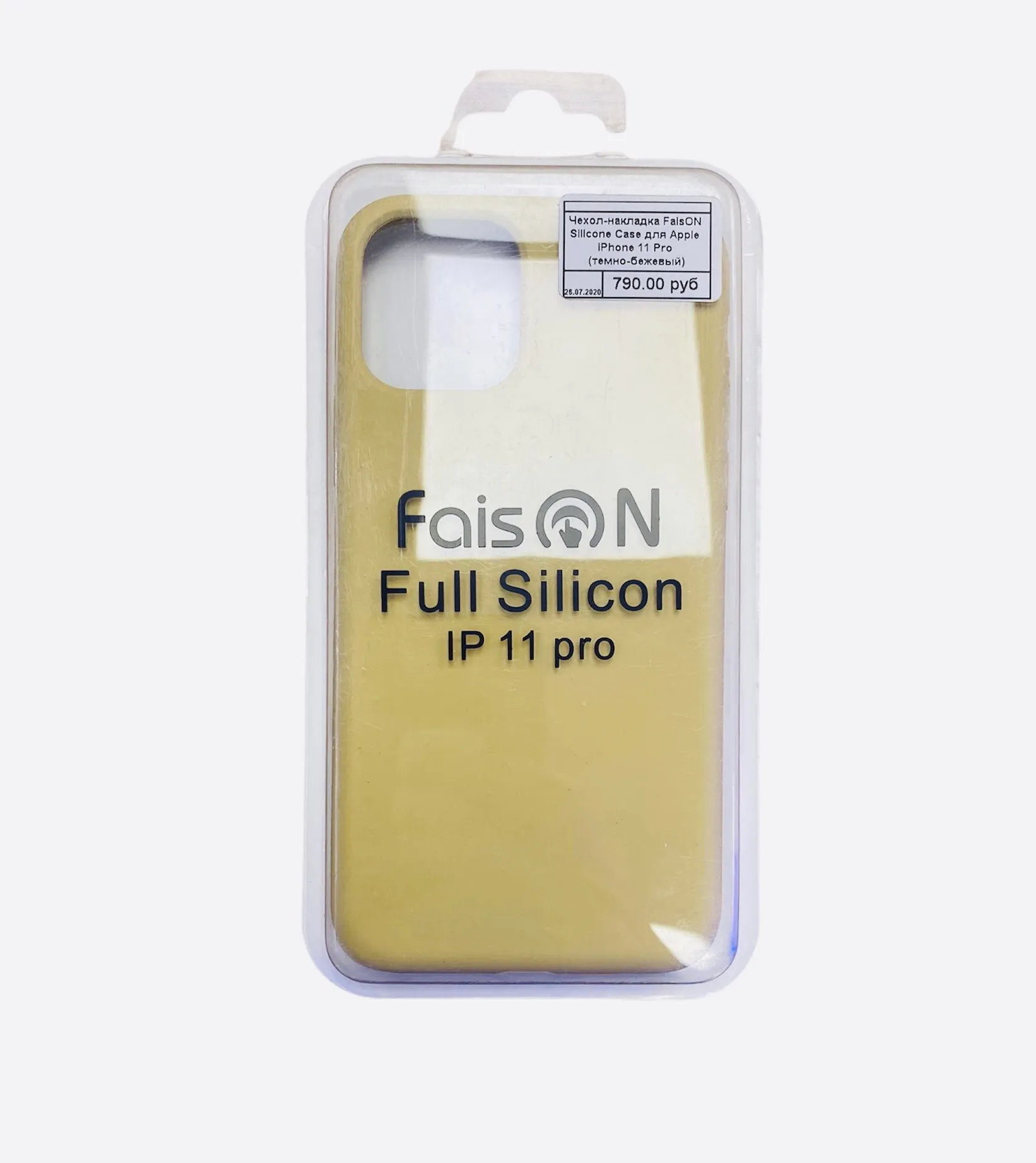 фото Чехол-накладка FaisON Silicone Case для Apple iPhone 11 Pro (темно-бежевый)