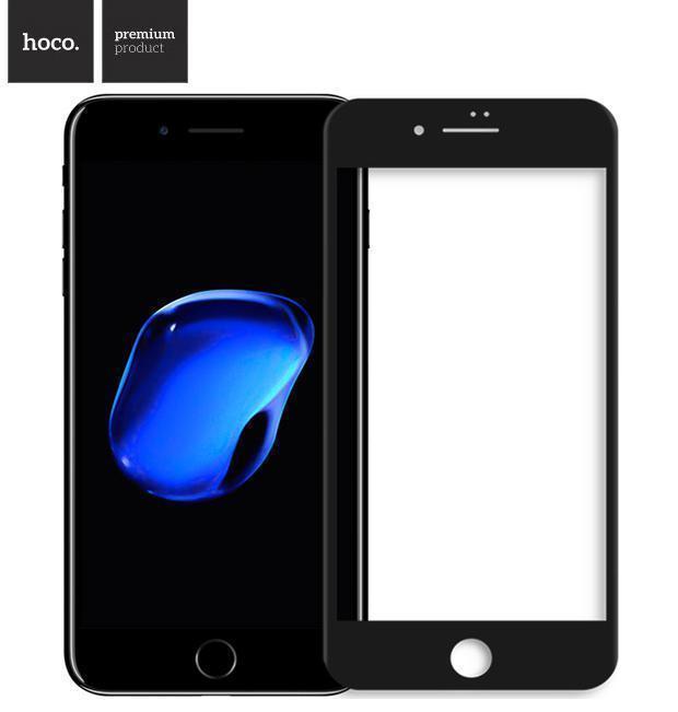 фото Защитное стекло HOCO Real 3D Tempered Glass GH5 для Apple iPhone 7 Plus/8 Plus цветное черная рамка