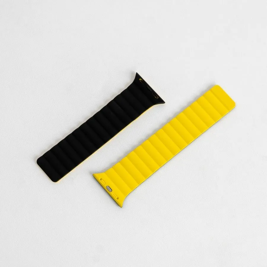 фото Ремешок Mutural Watch Band Molan для Apple Watch 38/40/41mm (Black/Yellow)