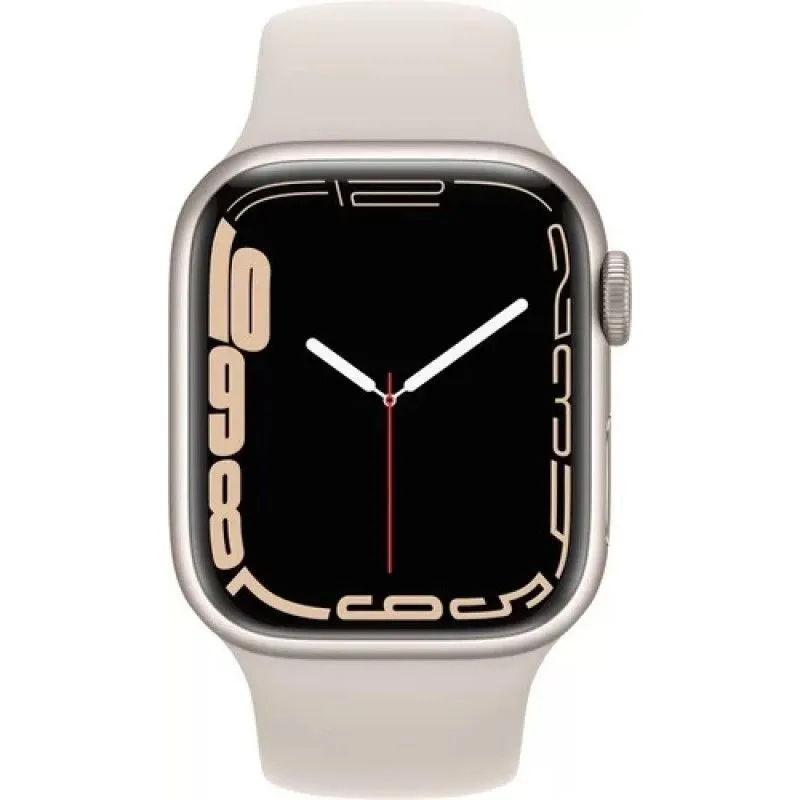 Apple Watch Series 7 41mm (GPS) Starlight Aluminum Case with Starlight Sport Band (MKMY3/MKNE3) б/у