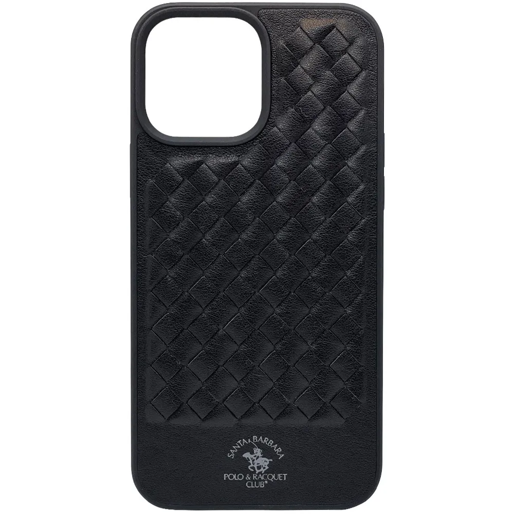 фото Чехол-накладка Santa Barbara Leather Case для iPhone 13 Pro натуральная кожа (черный)