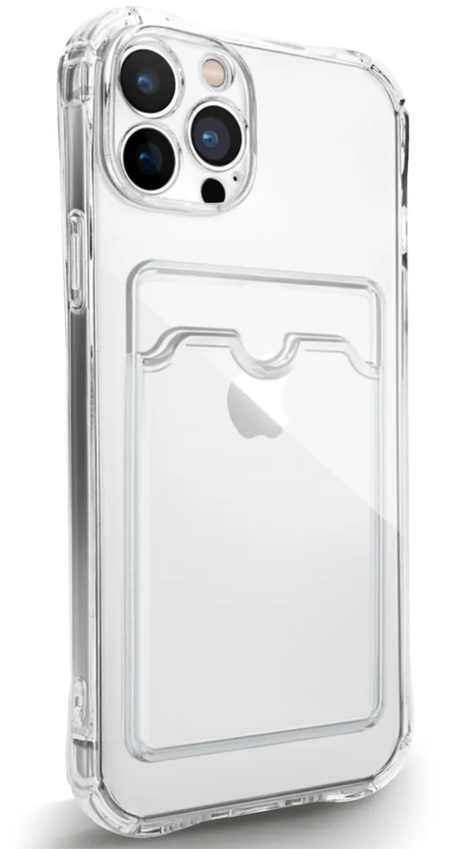 фото Чехол-накладка Keephone Life Pro для Apple iPhone 14 Pro Max c держателем для карт пластиковый (прозрачный)