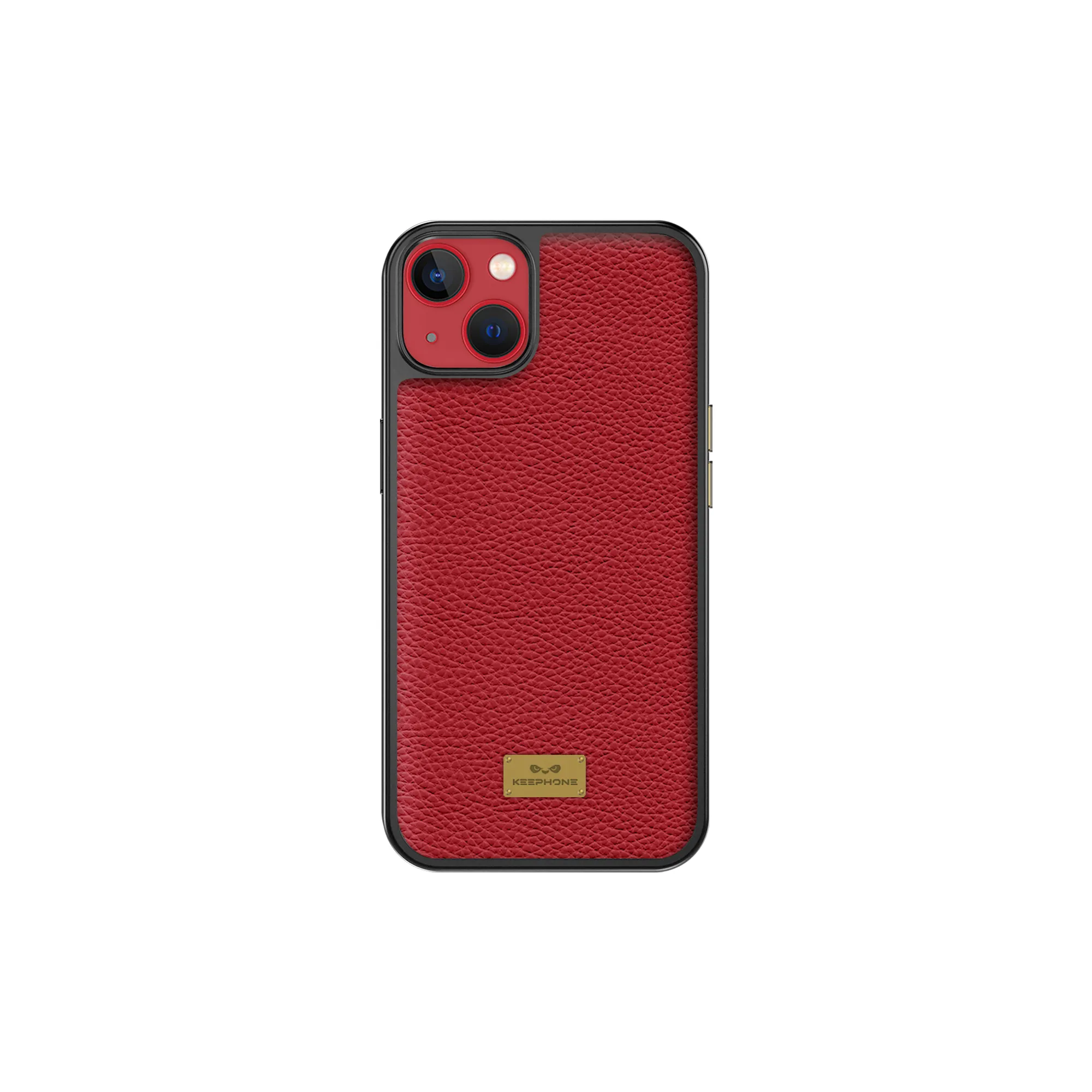 фото Чехол-накладка Keephone FengShang Series для iPhone 14 Plus искусственная кожа (красный)