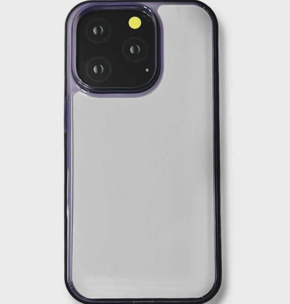 фото Чехол-накладка Kzdoo Guardian Case для iPhone 14 Pro силиконовый (прозрачно-фиолетовый)