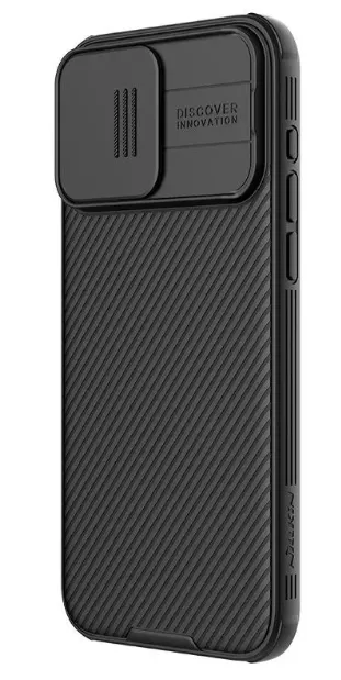 фото Чехол-накладка Nillkin CamShield Pro для iPhone 15 Pro Max пластиковый (черный)