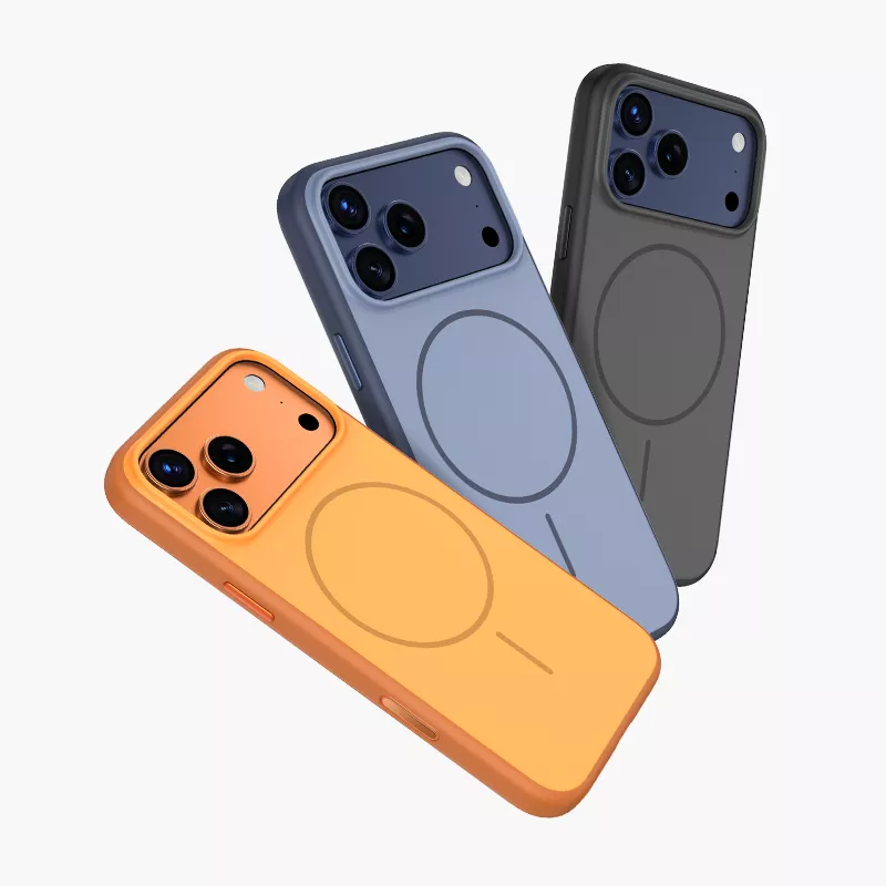 фото Чехол-накладка Keephone Sumee MagSafe для Apple iPhone 17 Pro пластиковый матовый (оранжевый)