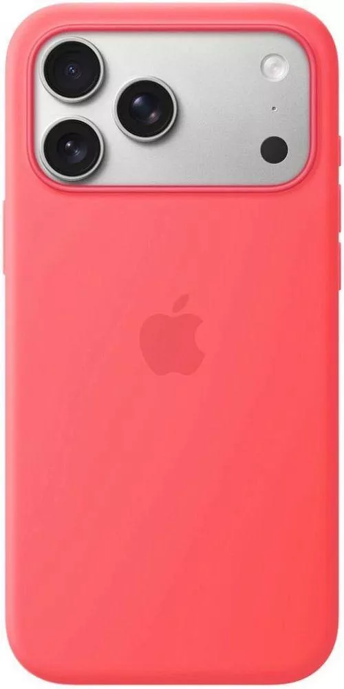 фото Чехол-накладка Silicone Case with MagSafe/Camera Control для iPhone 17 Pro (Bright Guava)