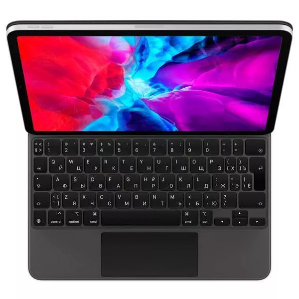 фото Apple Magic Keyboard с трекпадом для iPad Pro 12.9" (3-го, 4-го, 5-го и 6-го поколений) русская раскладка (черный) (MJQK3)