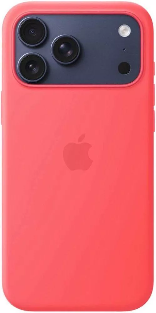 фото Чехол-накладка Silicone Case with MagSafe/Camera Control для iPhone 17 Pro (Bright Guava)
