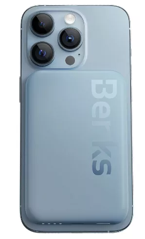 фото Внешний аккумулятор Benks MP10 Mini MagSafe 6000mAh Type-C (голубой)