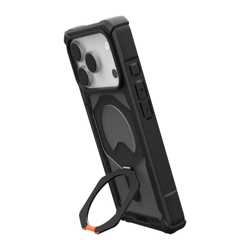 фото Чехол-накладка UAG Plasma XTE MagSafe для Apple iPhone 17 Pro пластиковый прозрачно-черный (черная рамка)