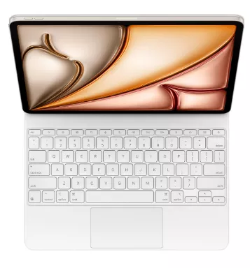 фото Клавиатура Apple Magic Keyboard with Trackpad для iPad Air 11 (2024/2025) русская раскладка (белый) (MDFV4)