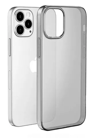 фото Чехол-накладка Hoco Light Series TPU для iPhone 15 Plus силиконовый (прозрачно-черный)