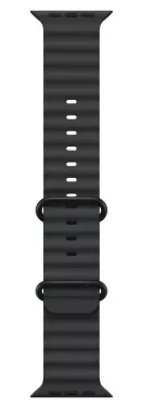 Apple Watch Ultra 2 (2024) 49mm Black Titanium Case with Black Ocean Band (One Size)