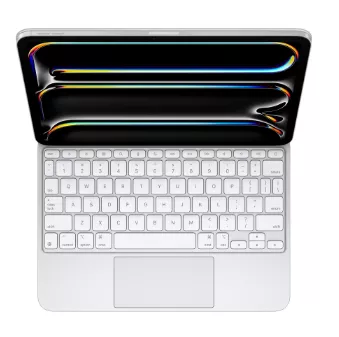 фото Клавиатура Apple Magic Keyboard with Trackpad для iPad Pro 13 (2024) русская (нейлон с подставкой) (белый) (MWR43)