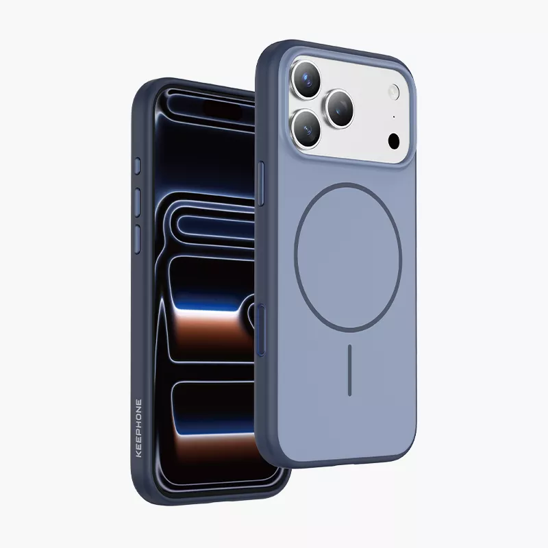 фото Чехол-накладка Keephone Sumee MagSafe для Apple iPhone 17 Pro пластиковый матовый (синий)
