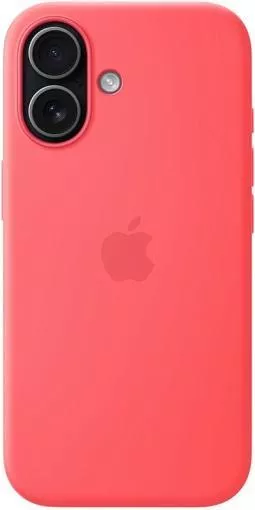 фото Чехол-накладка Silicone Case with MagSafe/Camera Control для iPhone 17 (Bright Guava)
