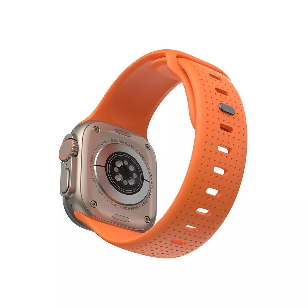 фото Ремешок WiWU Comf Secur для Apple Watch 44/45/46/49mm силикон (Wi-WB201) (оранжевый)