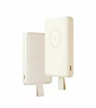 фото Внешний аккумулятор с подставкой Xiaomi Magnetic Power Bank 6000 mAh 10W (WPB0620MI) (бежевый)