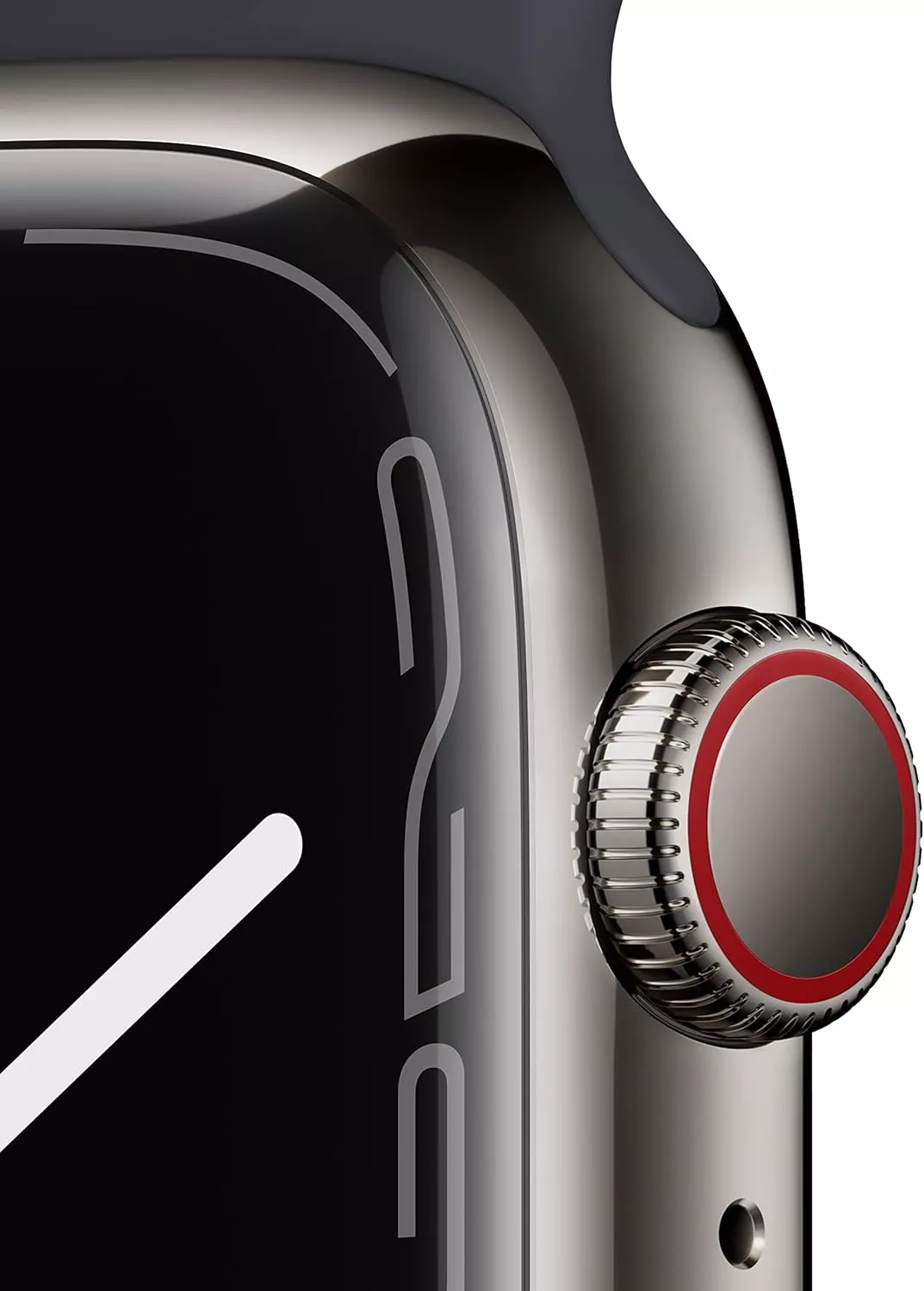 Apple Watch Series 7 45mm Graphite Stainless Steel Case with Midnight Sport Band Б/У (Отличное состояние)