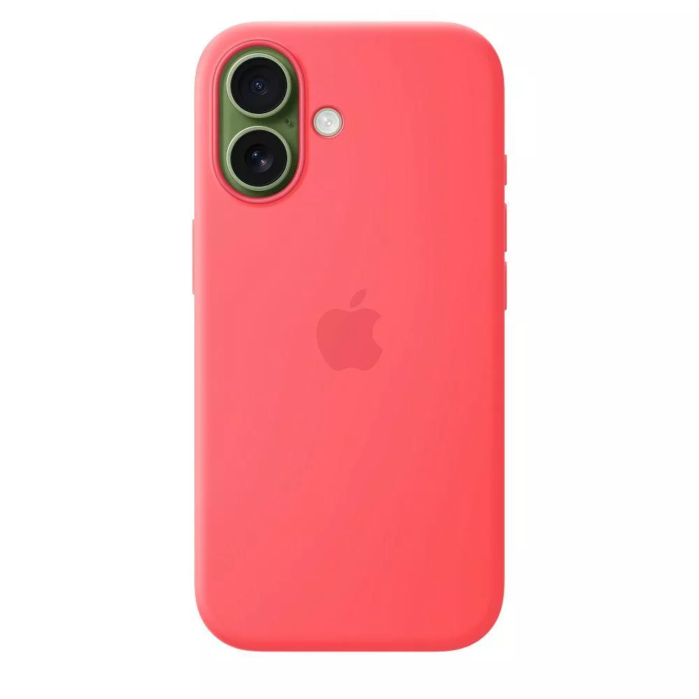 фото Чехол-накладка Silicone Case with MagSafe/Camera Control для iPhone 17 (Bright Guava)