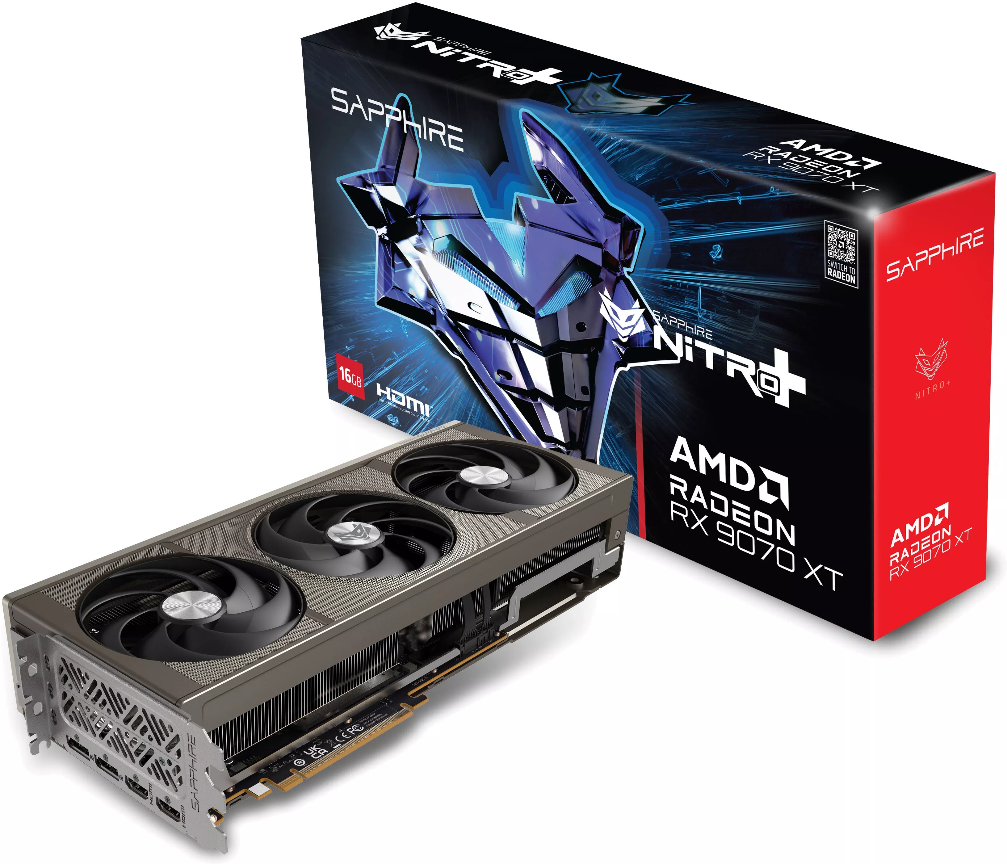 Видеокарта Sapphire (11348-01-20G) Radeon RX 9070 XT 16GB NITRO+ OC