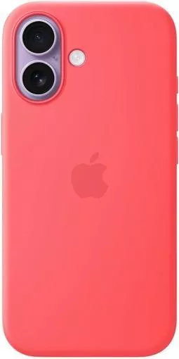 фото Чехол-накладка Silicone Case with MagSafe/Camera Control для iPhone 17 (Bright Guava)