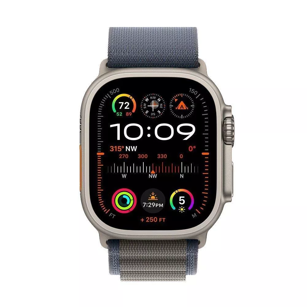 Apple Watch Ultra 2 49 mm Titanium Case Blue Alpine Loop (S)