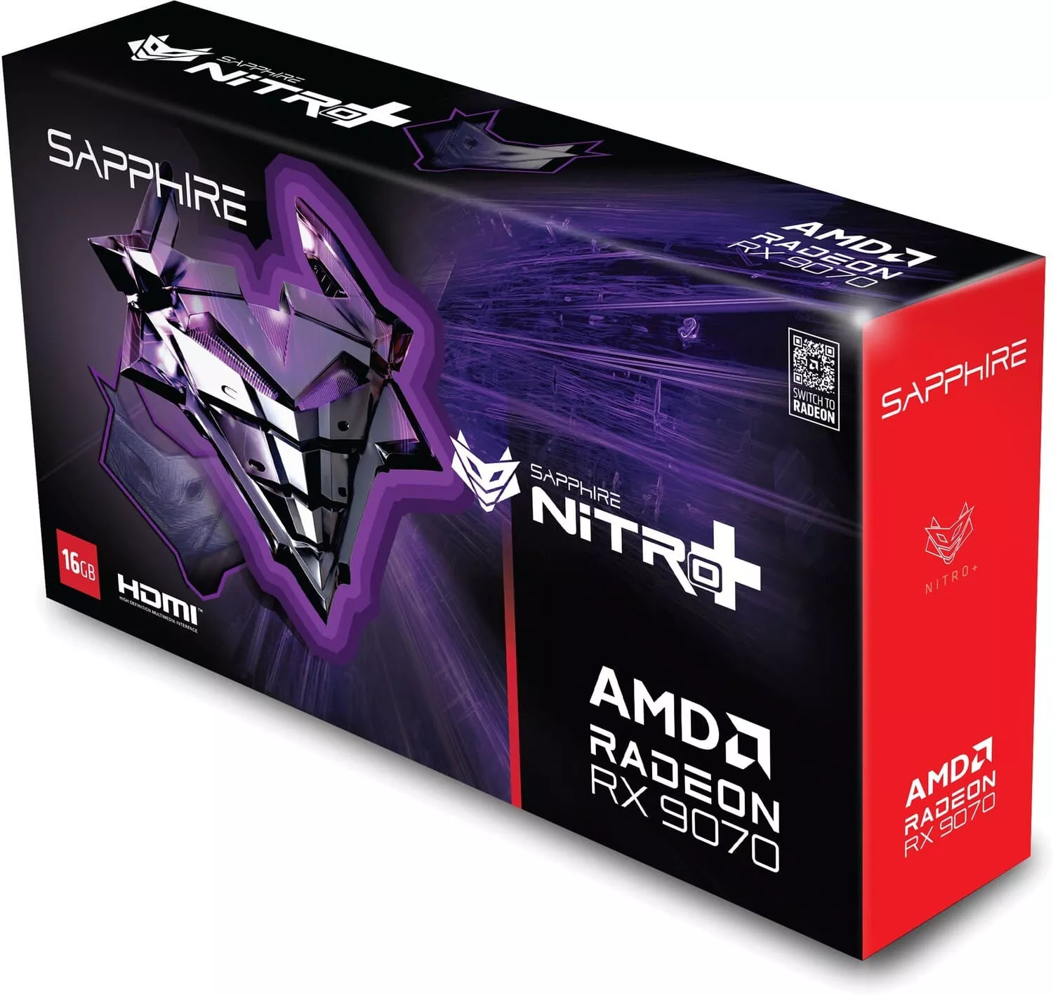 Видеокарта Sapphire (11349-01-20G) Radeon RX 9070 16GB NITRO+ OC