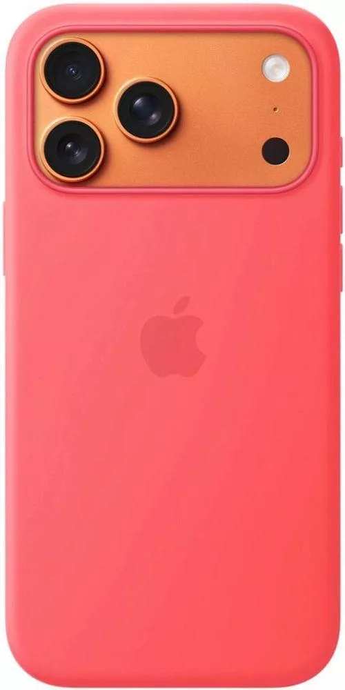 фото Чехол-накладка Silicone Case with MagSafe/Camera Control для iPhone 17 Pro (Bright Guava)