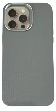 фото Чехол-накладка Puloka Solemn Magsafe для iPhone 15 Pro пластиковый/текстура (серый)