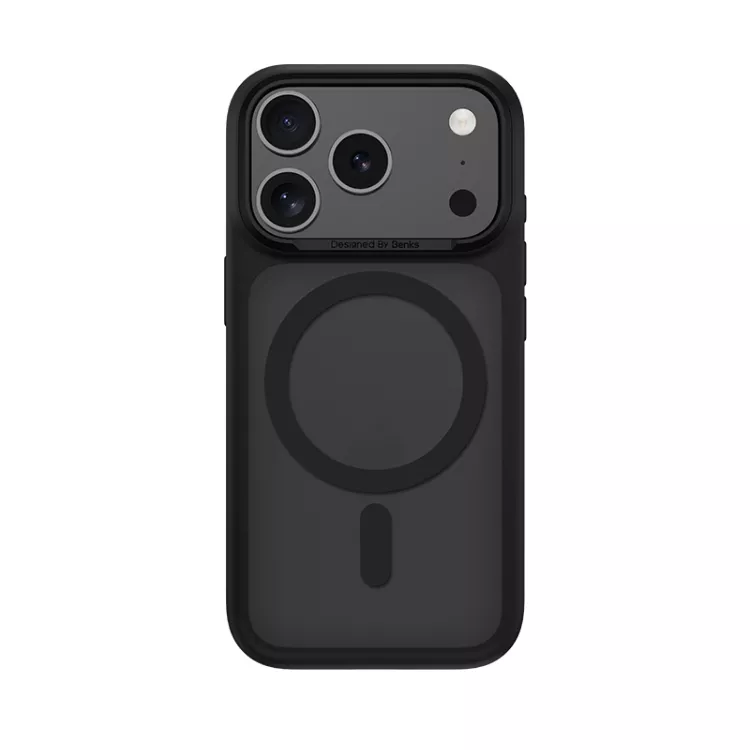 фото Чехол-накладка Benks Mist Magnetic для iPhone 17 Pro Max пластиковый (черный)