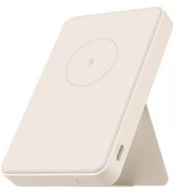 фото Внешний аккумулятор с подставкой Xiaomi Magnetic Power Bank 6000 mAh 10W (WPB0620MI) (бежевый)