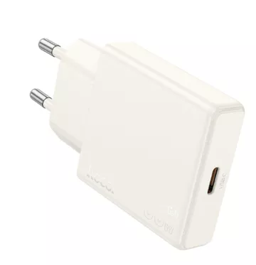 фото Сетевое зарядное устройство Hoco (N44) Biscuit Type-C PD 30W (бежевый)