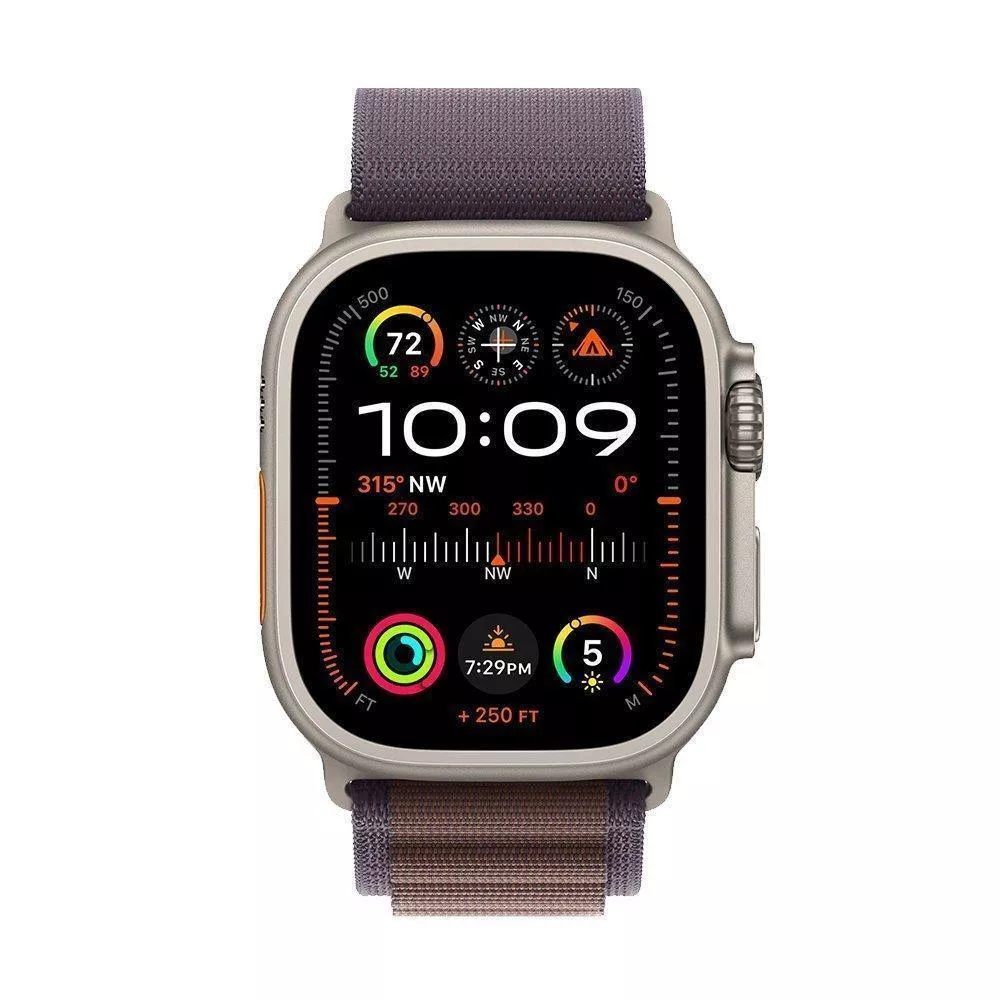 Apple Watch Ultra 2 49 mm Titanium Case Indigo Alpine Loop (M)